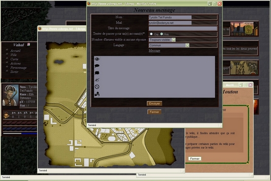 Le fouillis d'un joueur en action Le fouillis d'un joueur en action