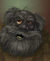 Un nain sombre ivre. Un nain sombre ivre.